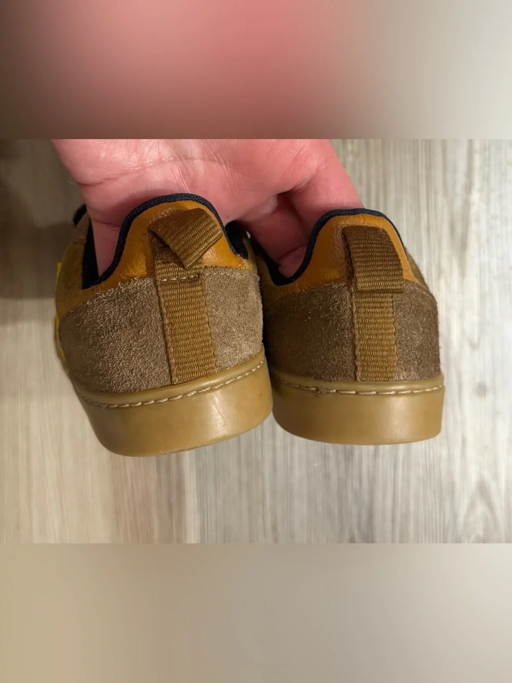 Veja Kids Small V-10 sneakers in the Multico Camel suede
